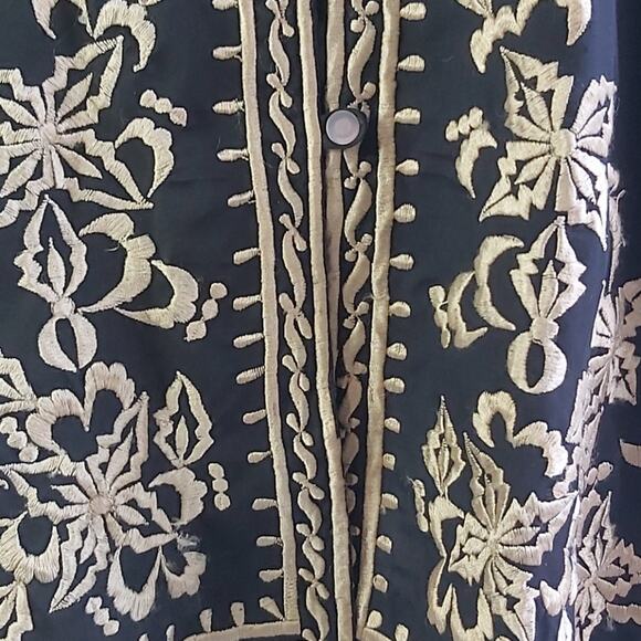 Vintage Macelli Bohemian Embroidered Tunic Size Large - Picture 6 of 12